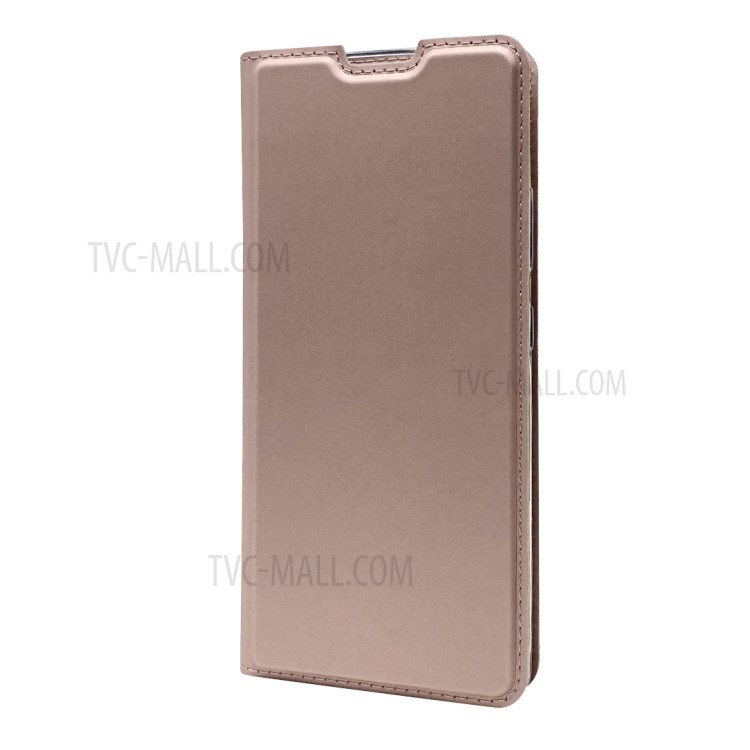 Auto-absorbed Leather Cell Phone Case for Samsung Galaxy A51 5G SM-A516 - Rose Gold-7