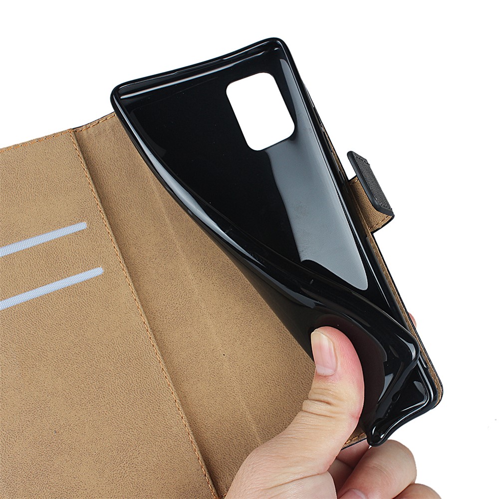 Support En Cuir Véritable Étui De Protection De Portefeuille Pour Samsung Galaxy A51 5G SM-A516-12