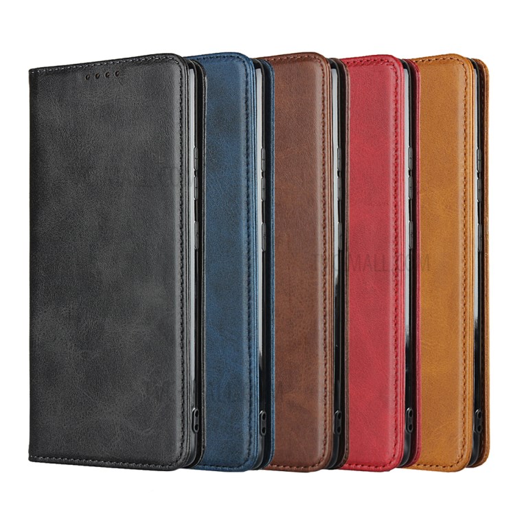 Auto-absorbed Leather Wallet Shell for Samsung Galaxy A51 5G SM-A516 - Black-8