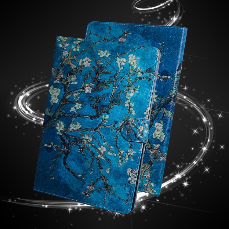 Escudo Padrão De Impressão Carteira De Couro Comprimido Para Guia De Galáxias Samsung Um 8.4 (2020) - Ramo De Flores-10