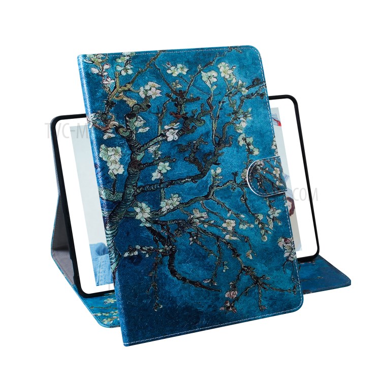 Pattern Printing Wallet Leather Tablet Shell for Samsung Galaxy Tab A 8.4 (2020) - Flower Branch-7