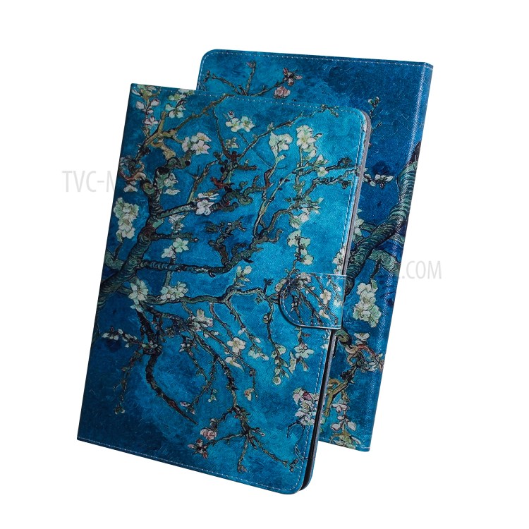 Escudo Padrão De Impressão Carteira De Couro Comprimido Para Guia De Galáxias Samsung Um 8.4 (2020) - Ramo De Flores-8