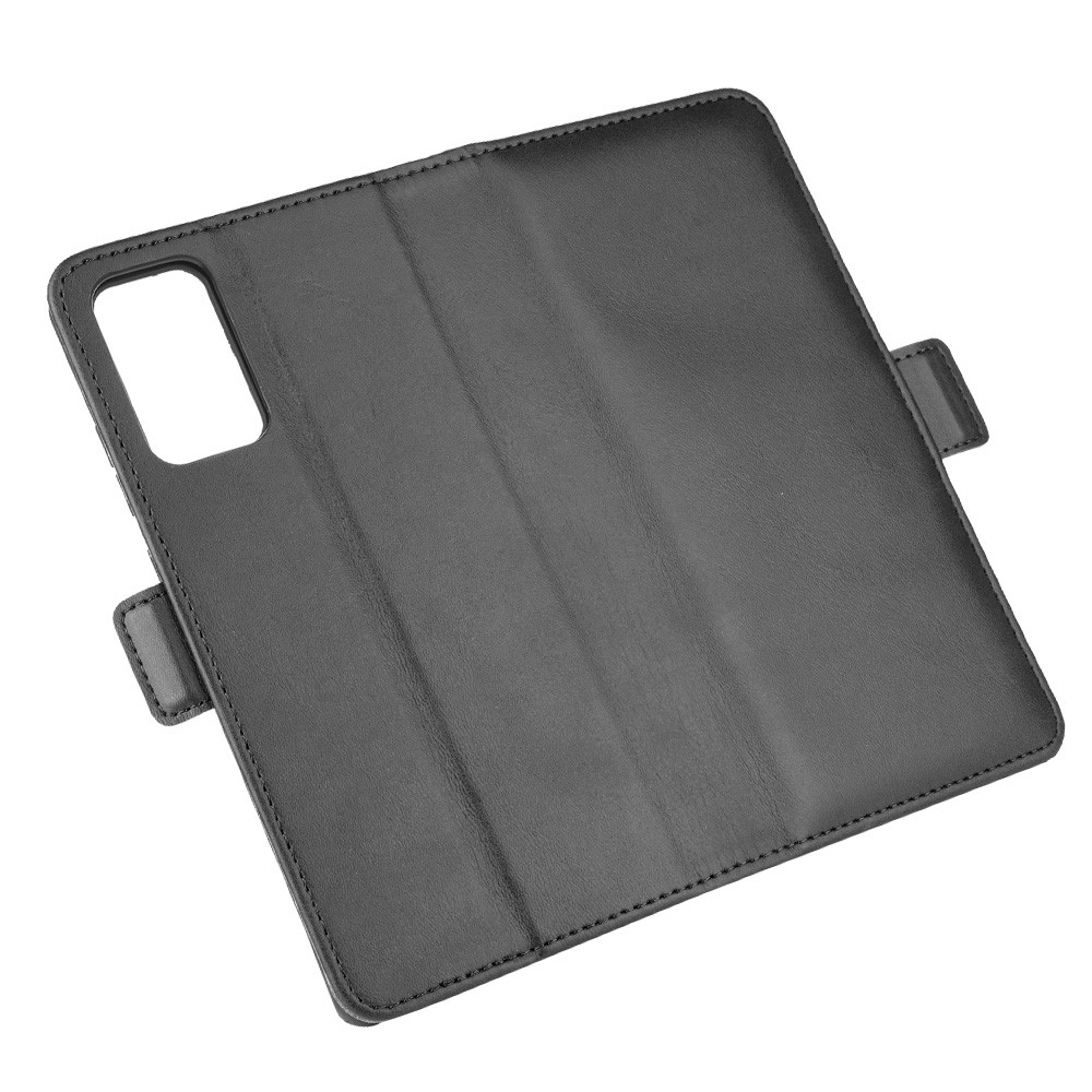 Cas Stand Aimant De Porte-monnaie En Cuir D'adsorption Téléphone Pour Samsung Galaxy Note 20 - Noir-2