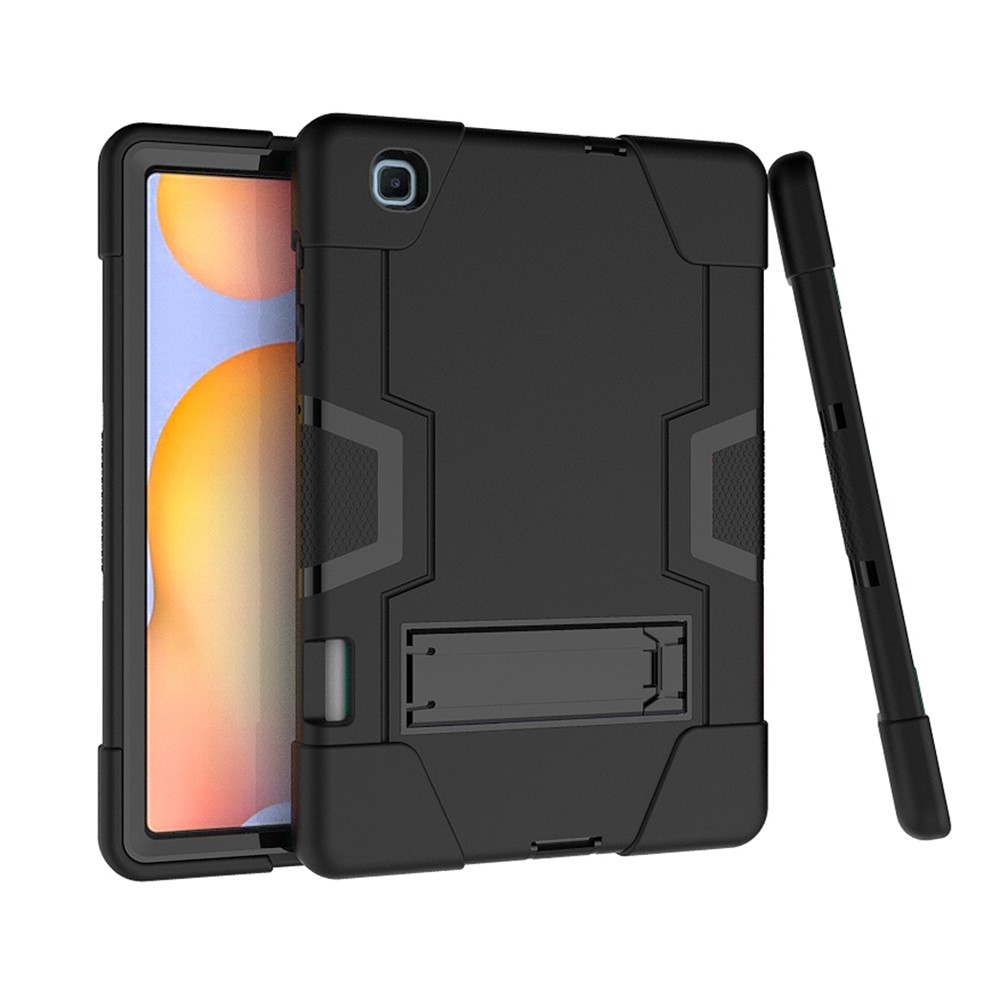 PC TPU Hybrid Tablet Case with Kickstand for Samsung Galaxy Tab S6 Lite - Black-5