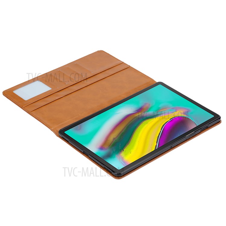 Auto-absorbed PU Leather Shell for Samsung Galaxy Tab A 8.4/T307U (2020) - Brown-5