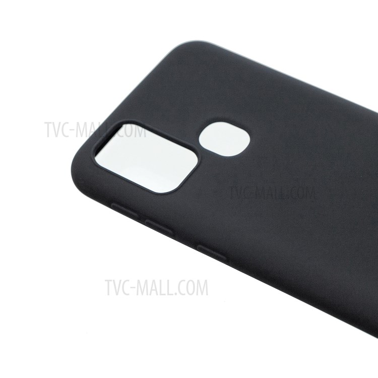 MOLAN CANO Emborrachado TPU Shell Para Samsung Galaxy M31 - Preto-3