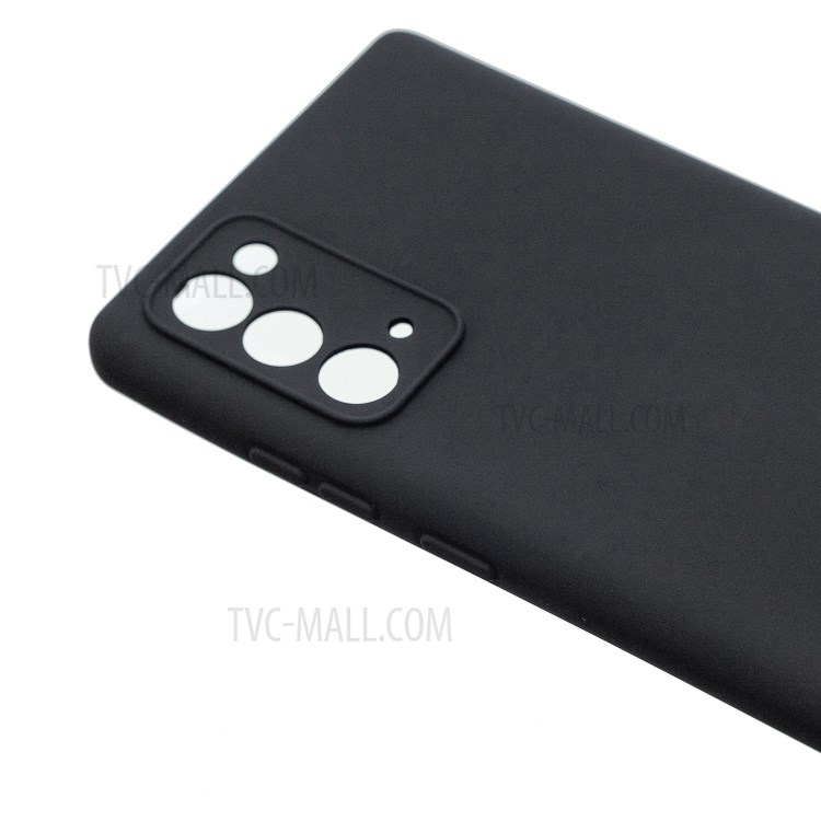 MOLAN CANO Caoutchouté Couverture TPU Pour Samsung Galaxy Note 20 - Noir-3