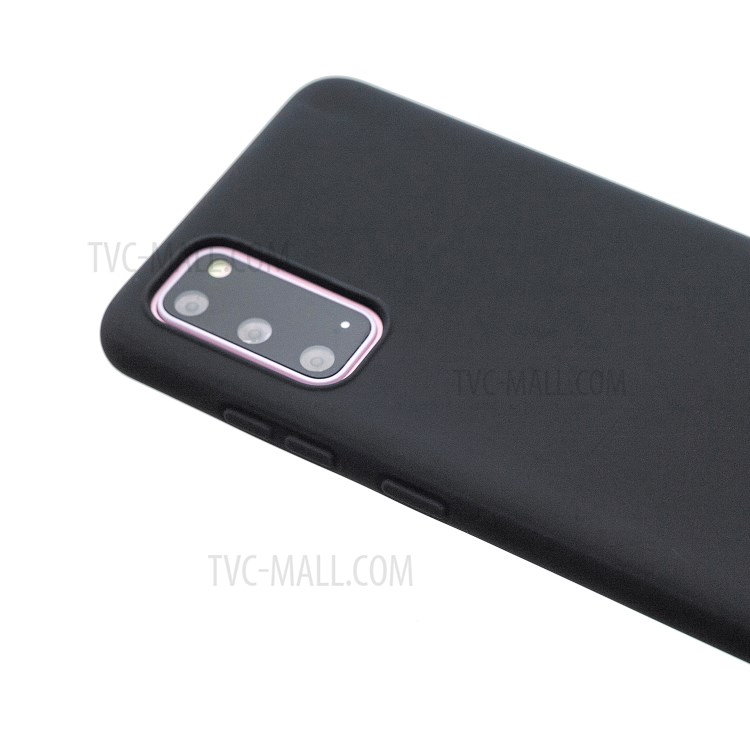 MOLAN CANO Rubberized Soft TPU Case for Samsung Galaxy S20 - Black-3