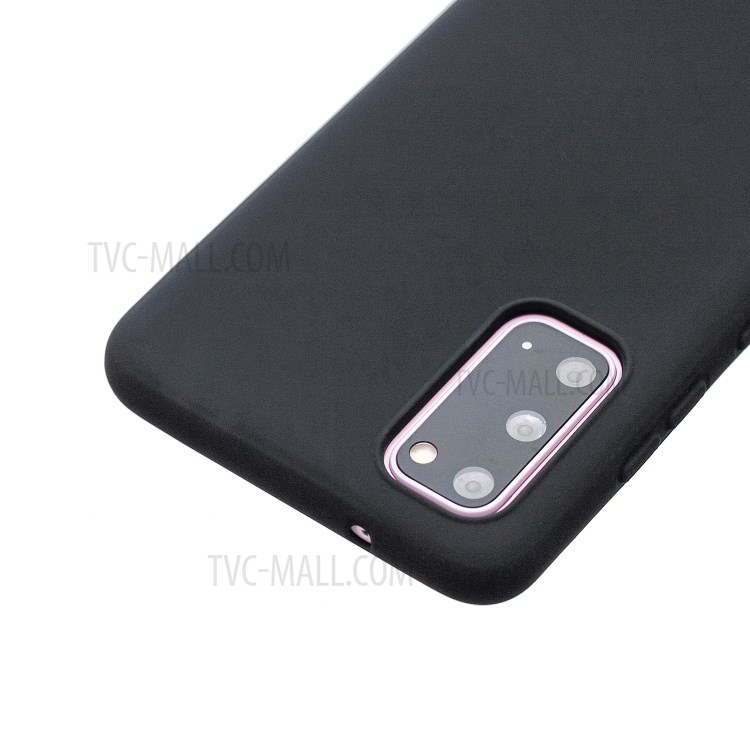 MOLAN CANO Rubberized Soft TPU Case for Samsung Galaxy S20 - Black-4