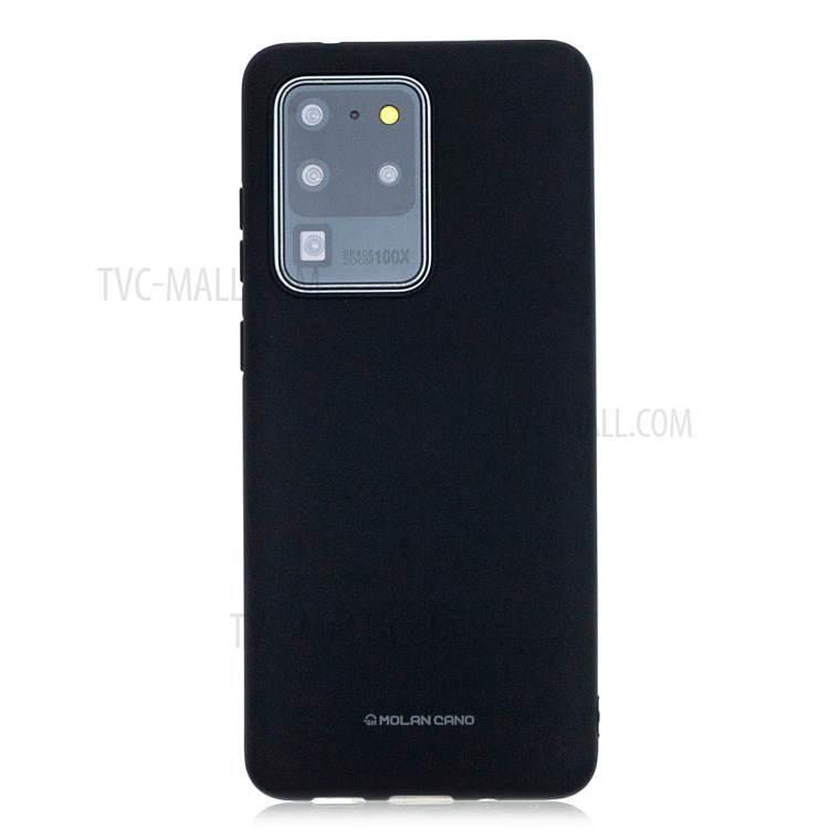MOLAN CANO Rubberized TPU Shell Case Cover for Samsung Galaxy S20 Ultra - Black-1