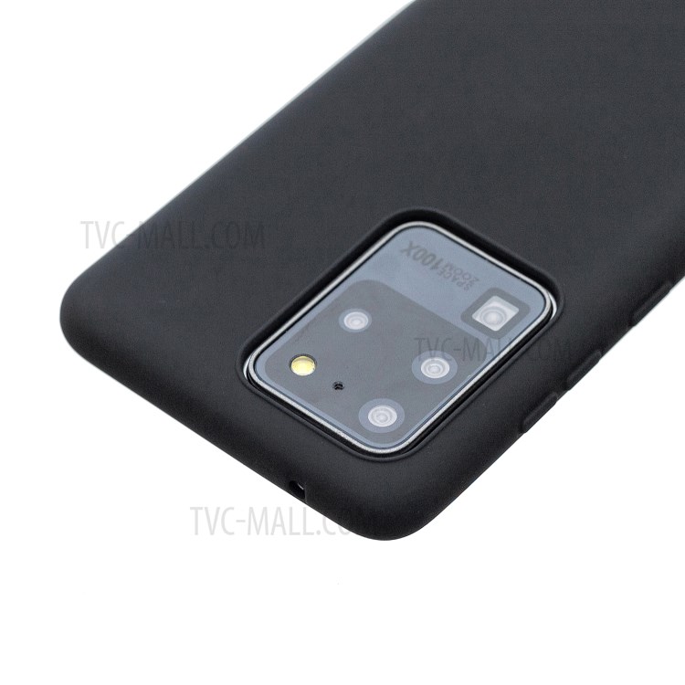 MOLAN CANO Rubberized TPU Shell Case Cover for Samsung Galaxy S20 Ultra - Black-4