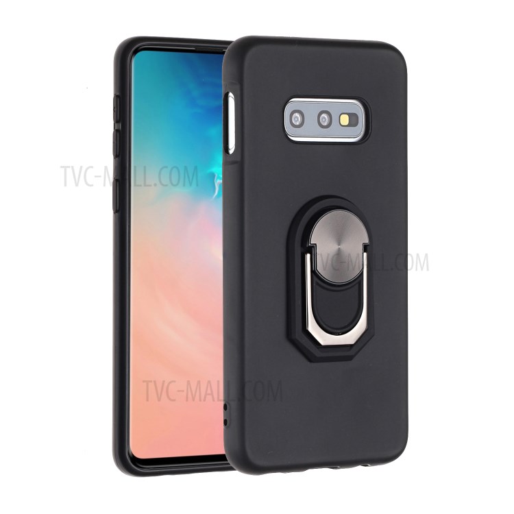Kickstand Soft Cell Phone Case Cover for Samsung Galaxy S10e - Black-1