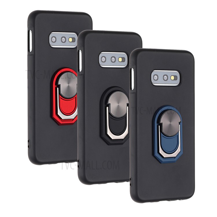 Kickstand Soft Cell Phone Case Cover for Samsung Galaxy S10e - Black-7
