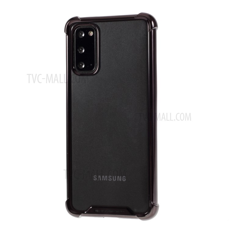 MERCURY GOOSPERY Case Electroplating TPU Mobile Phone Shell for Samsung Galaxy S20 - Black-2