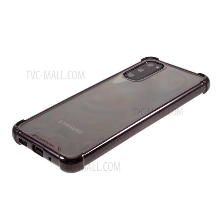MERCURY GOOSPERY Case Electroplating TPU Mobile Phone Shell for Samsung Galaxy S20 - Black-4