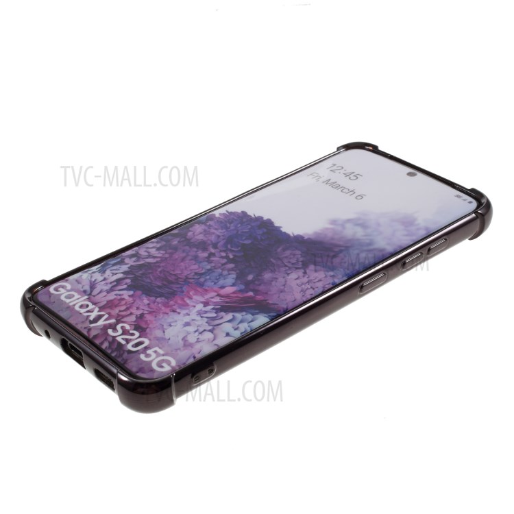MERCURY GOOSPERY Case Electroplating TPU Mobile Phone Shell for Samsung Galaxy S20 - Black-5