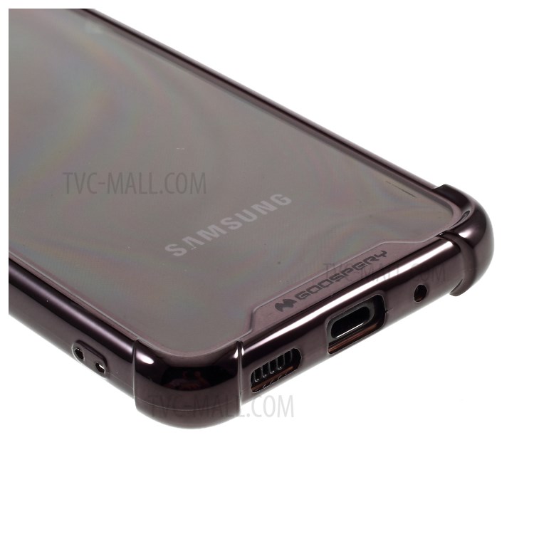 MERCURY GOOSPERY Case Electroplating TPU Mobile Phone Shell for Samsung Galaxy S20 - Black-6