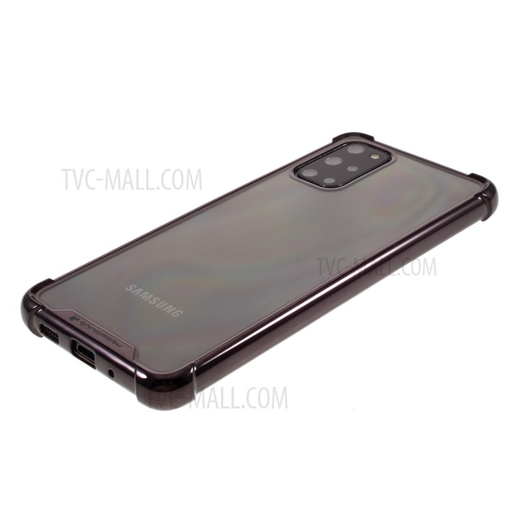 MERCURY GOOSPERY Mobile Phone Case Electroplating TPU Shell for Samsung Galaxy S20 Plus - Black-4
