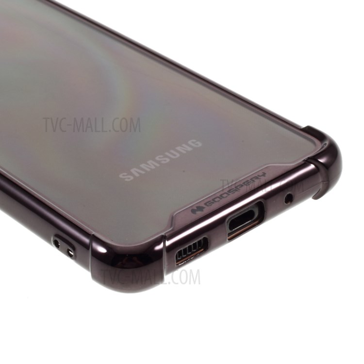 MERCURY GOOSPERY Mobile Phone Case Electroplating TPU Shell for Samsung Galaxy S20 Plus - Black-6