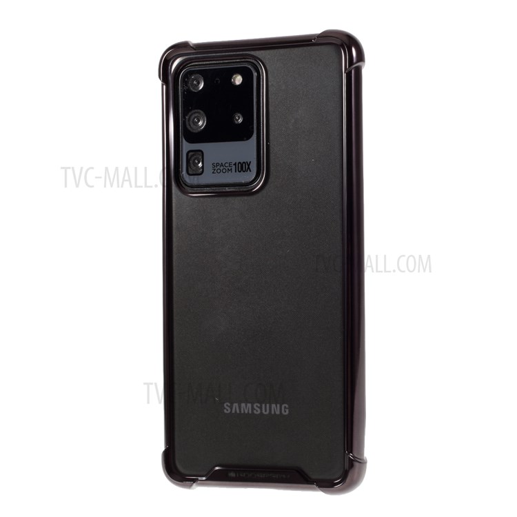 MERCURY GOOSPERY Protective Case Electroplating TPU Phone Shell for Samsung Galaxy S20 Ultra - Black-2