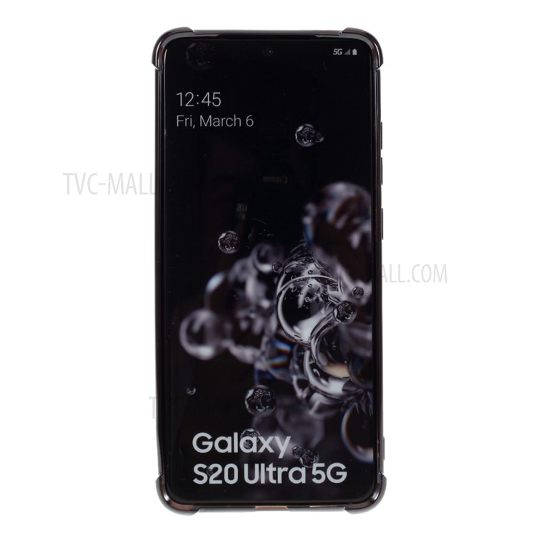 MERCURY GOOSPERY Protective Case Electroplating TPU Phone Shell for Samsung Galaxy S20 Ultra - Black-3