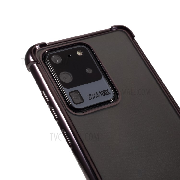 MERCURY GOOSPERY Protective Case Electroplating TPU Phone Shell for Samsung Galaxy S20 Ultra - Black-4
