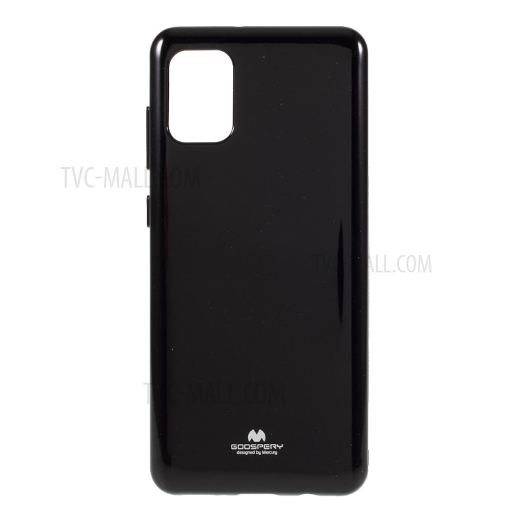 MERCURY GOOSPERY Glitter Powder TPU Cover for Samsung Galaxy A31 - Black-1