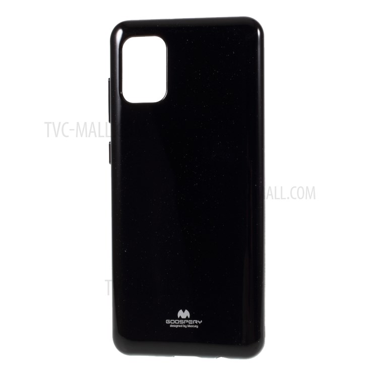 MERCURY GOOSPERY Glitter Powder TPU Cover for Samsung Galaxy A31 - Black-2