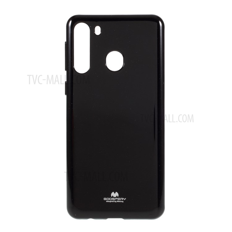 MERCURY GOOSPERY Flash Powder TPU Shell for Samsung Galaxy A21 - Black-1