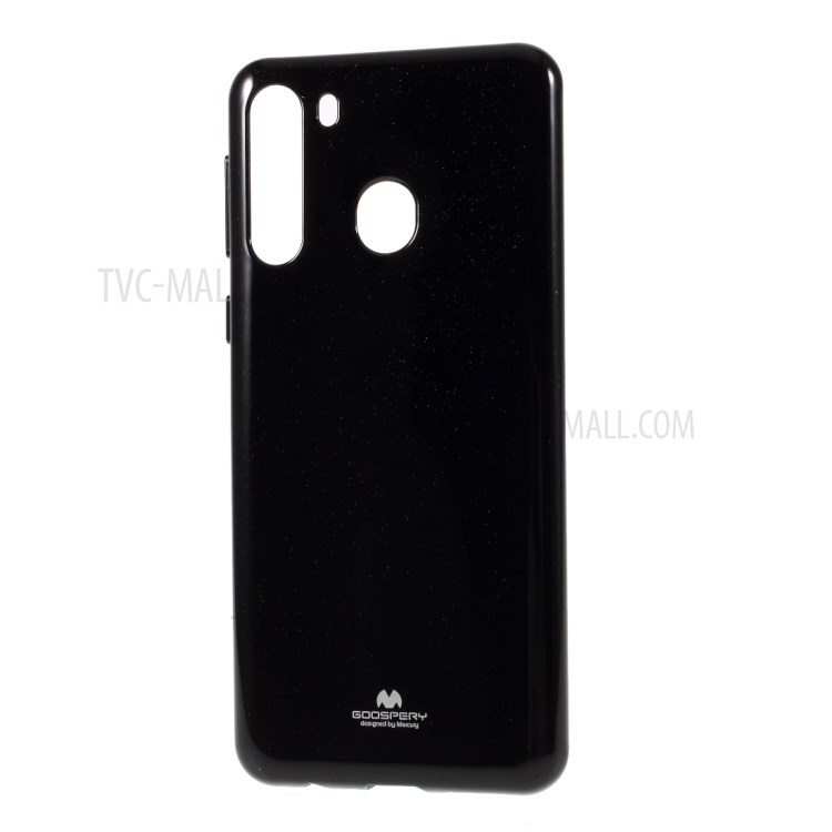 MERCURY GOOSPERY Flash Powder TPU Shell for Samsung Galaxy A21 - Black-2