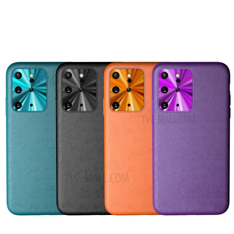 PU Cuir Cas TPU De Téléphone Alliage Anneau De Lentille Pour Samsung Galaxy S20 Ainsi Que - Vert-7
