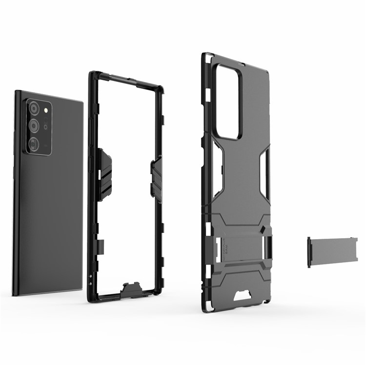 Cool Guard PC + Tpu-abdeckung Für Samsung Galaxy Note20 Ultra/Note20 Ultra 5G- Schwarz