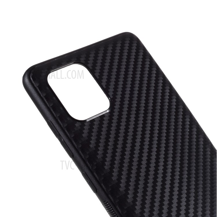 Carbon Fiber TPU Case for Samsung Galaxy A81 / Note 10 Lite - Black-4