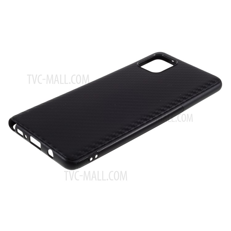 Carbon Fiber TPU Case for Samsung Galaxy A81 / Note 10 Lite - Black-5