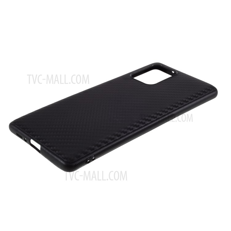 Carbon Fiber TPU Phone Case for Samsung Galaxy A91 / S10 Lite - Black-5