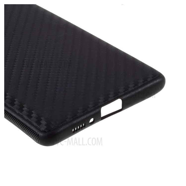 Carbon Fiber TPU Phone Case for Samsung Galaxy A91 / S10 Lite - Black-7