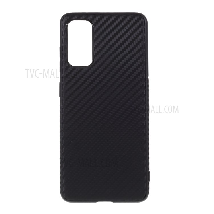 Carbon Fiber TPU Case for Samsung Galaxy S20 - Black-1