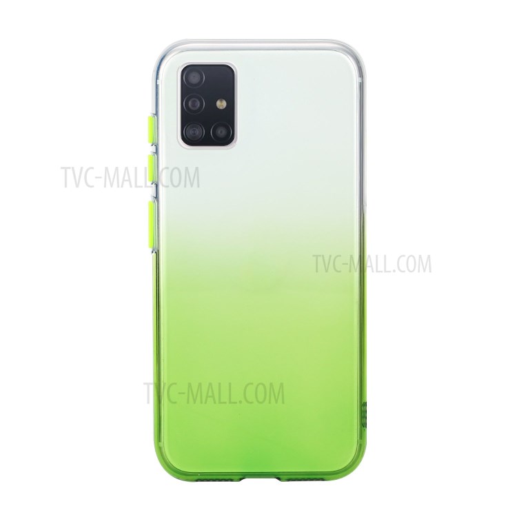 Gradient Color Blocking Special TPU Shell for Samsung Galaxy A81/Note 10 Lite - Green-1