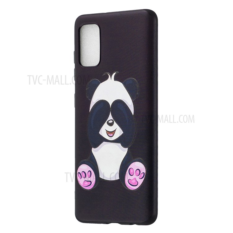 Pattern Printing Soft TPU Phone Back Case for Samsung Galaxy A41 (Global Version) - Cute Panda-5