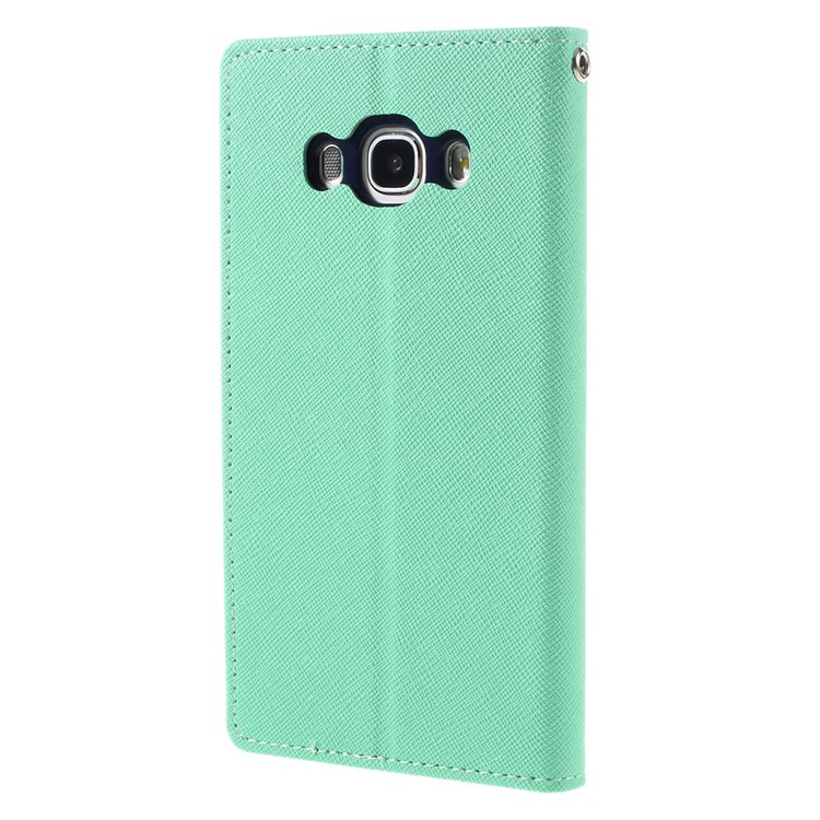 MERCURY GOOSPERY Fancy Diary Leather Case for Samsung Galaxy J5 (2016) - Cyan-3