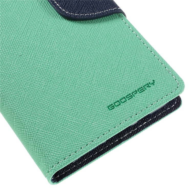 MERCURY GOOSPERY Fancy Diary Leather Case for Samsung Galaxy J5 (2016) - Cyan-7
