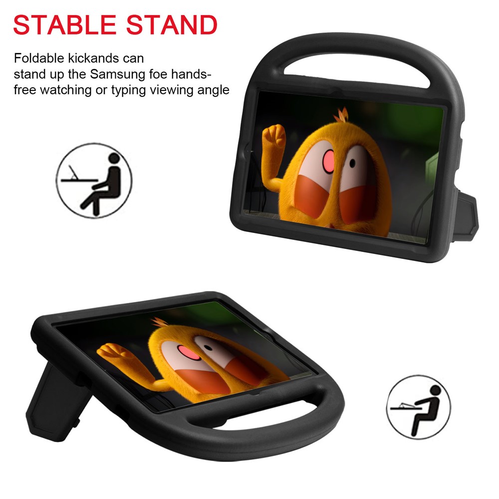 Pardal À Prova De Choque Estilo Kickstand Tampa Tablet EVA Para Galaxy Tab Samsung S6 Lite - Preto-5