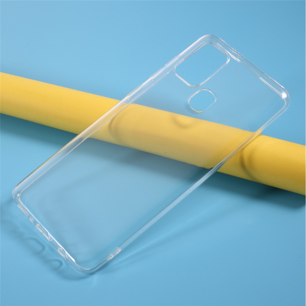 Cas de Dos TPU Transparent à L'épreuve Des Chocs Pour le Couvercle de Téléphone Flexible à L'épreuve du Choc Samsung Galaxy A21s-5