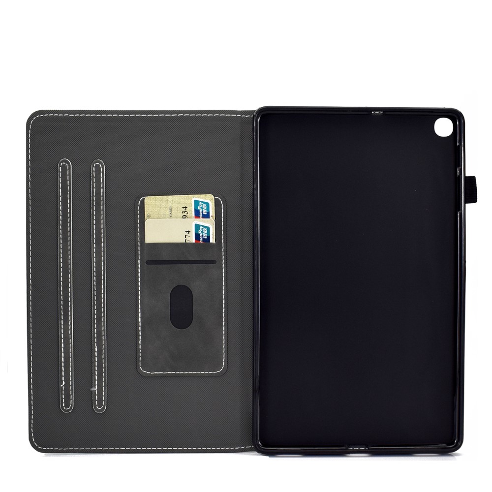 Stand Leather Card Holder Case for Samsung Galaxy Tab S6 Lite P615 P610 - Black-8