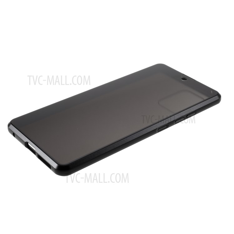 Anti-peep Magnetic Metal Frame + Double-sided Tempered Glass Case for Samsung Galaxy A91/S10 Lite - Black-7