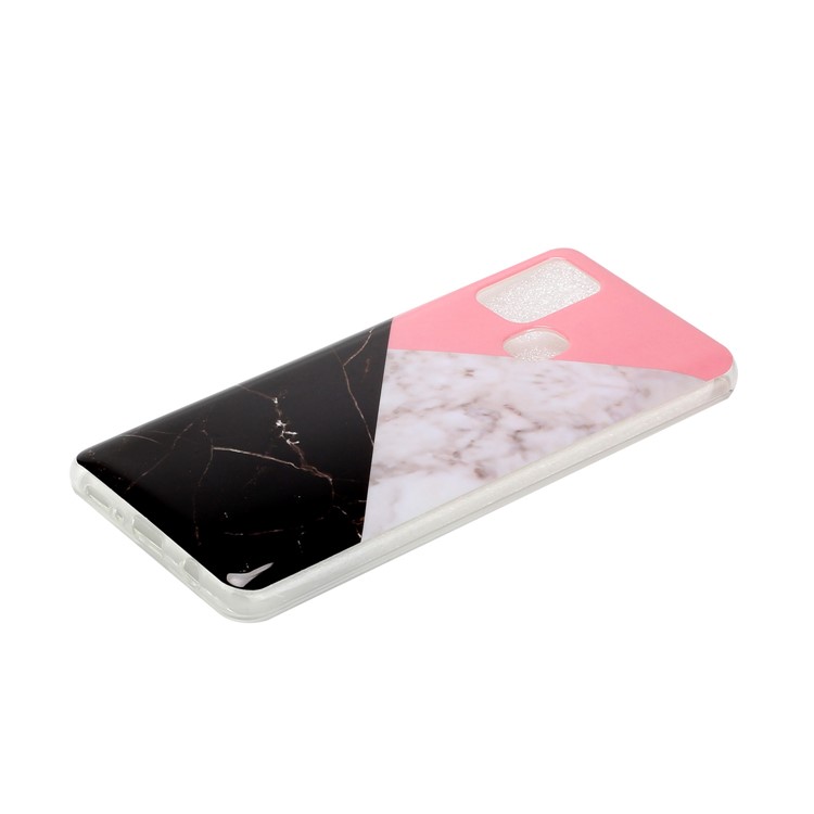 Marble Pattern Printing IMD TPU Phone Case for Samsung Galaxy A21s - Style J-3