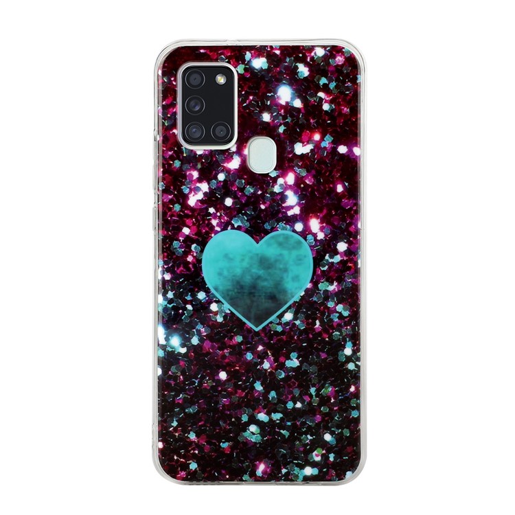 Marble Pattern IMD TPU Case for Samsung Galaxy A21s - Style A-2