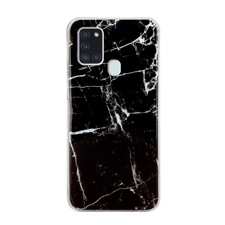 Marble Pattern IMD TPU Case for Samsung Galaxy A21s - Style B-2