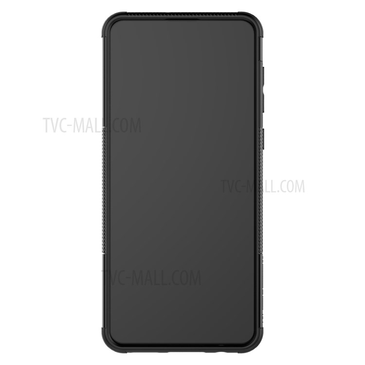 PC + TPU Hybrid Cover with Kickstand for Samsung Galaxy A21 - Black-4