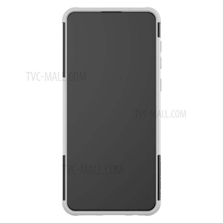 PC + TPU Hybrid Cover with Kickstand for Samsung Galaxy A21 - White-4